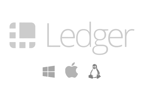 Ledger, Windows, Apple and Linux logo